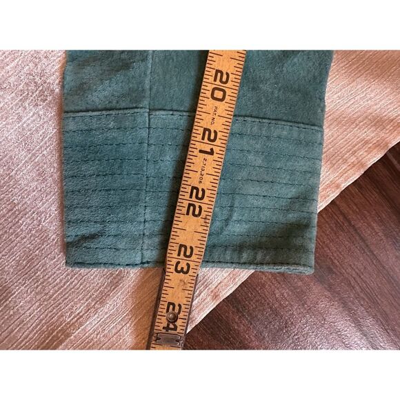 NWT RUFF HEWN SUEDE LEATHER JACKET Coat Teal Green Sz Small - Picture 8 of 10